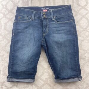 Denizen Levi's Modern Skinny Denim Shorts Womens 8 Blue Cuffed